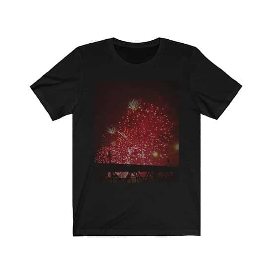 Fireworks Black Range Unisex Black Jersey Short Sleeve T-shirt