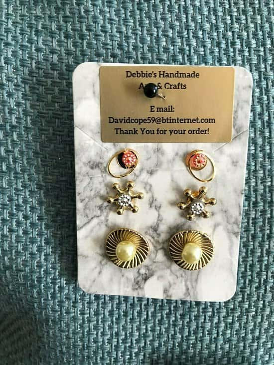 3 pairs of stud earrings for just £2.95