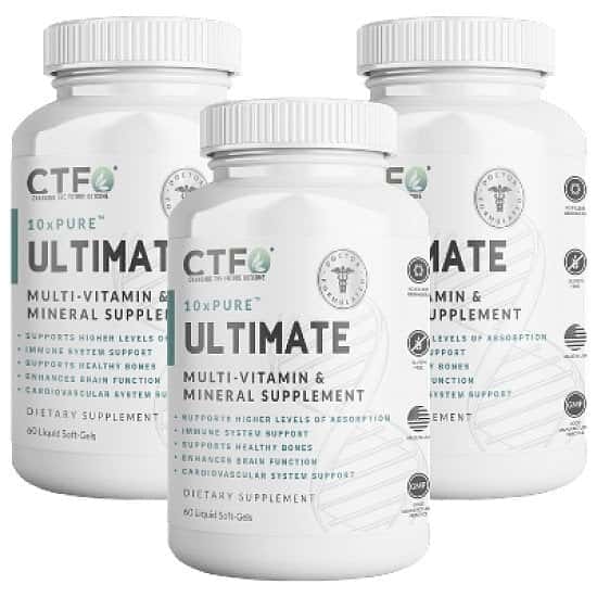 10xPURE™ Ultimate Multi-Vitamin & Mineral Supplement - 3 Pack