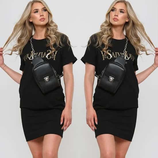 Ava Love Pocket Dress - Black