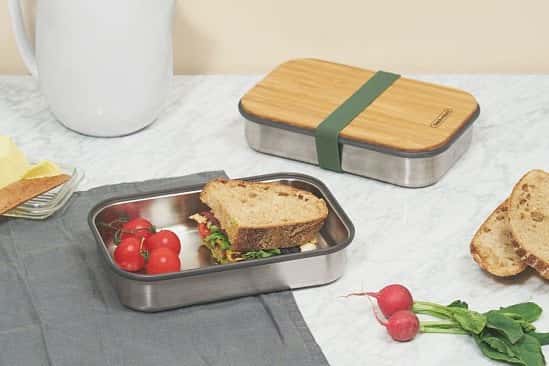 Perfect for National Picnic Month - Black & Blum Stainless Steel Sandwich Box - Olive: £29.95!