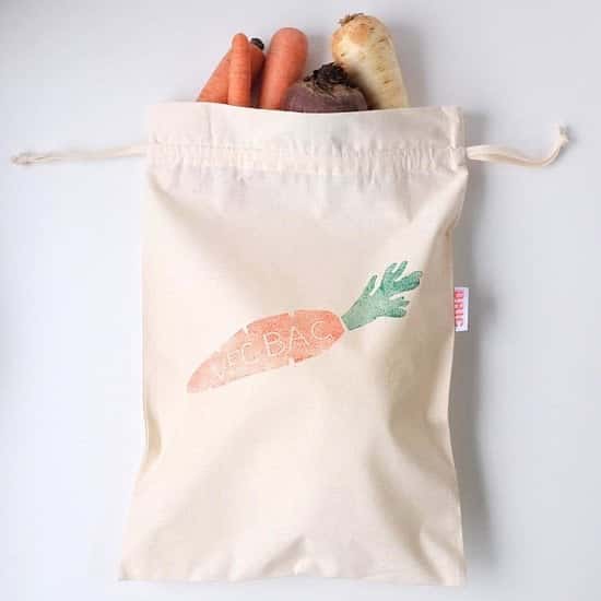 In celebration of Plastic Free July - ORGANIC COTTON VEGETABLE BAG: £12.00!