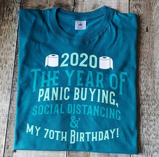 2020 the year of social distancing custom birthday T-shirt - £16.00