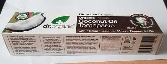 Dr Organic Coconut Oil Toothpaste 100ml