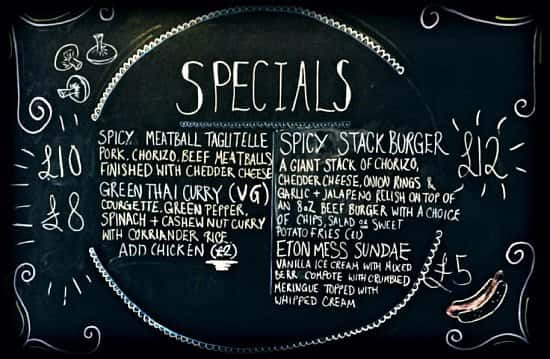 The new Specials Board is up! We've gone for a Spicy theme this week.