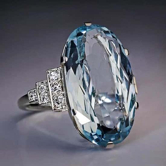 Sky Blue Wedding Ring