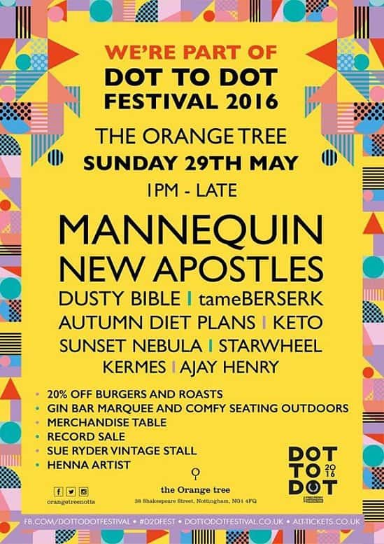 The Orange Tree - Sunday 29th May - Part of Dot To Dot Festival 2016 - FREE ENTRY