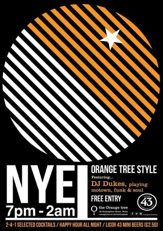 NYE Orange tree style