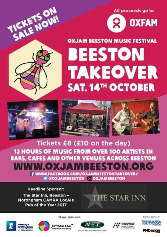 Oxjam Beeston Events Takeover 2017