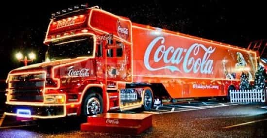 Bournemouth, The Triangle - Coca Cola Truck Stop!