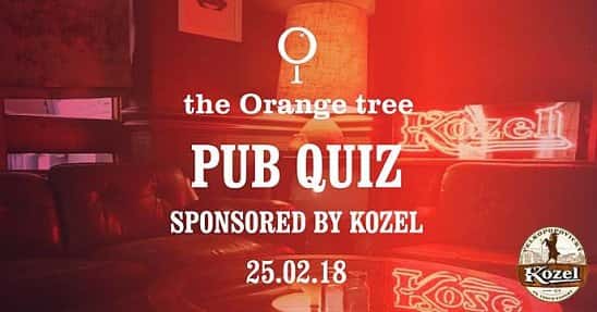 Pub Quiz! at the Orange tree