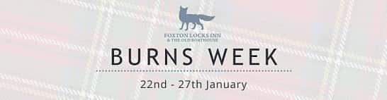 Burns Week at Foxton Locks Inn