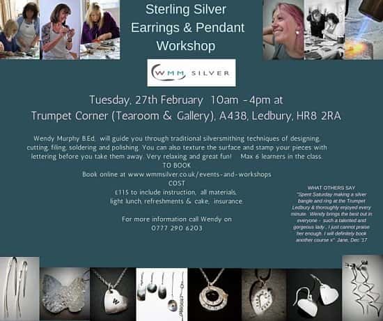 Sterling silver Earrings & Pendant Workshop
