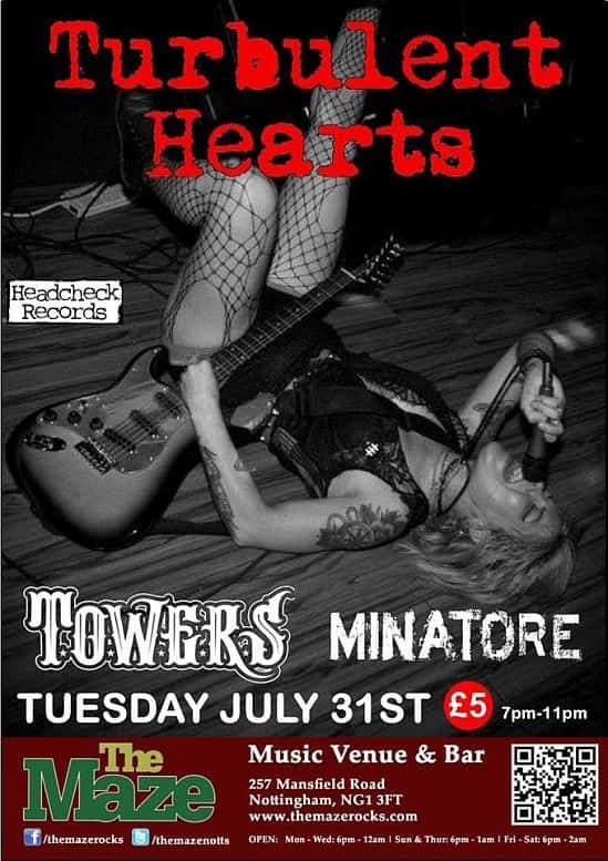 Turbulent Hearts with Towers and Minatore