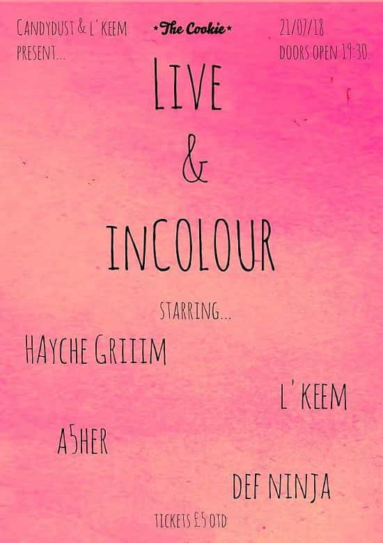 Candydust & l'keem present: Live and in COLOUR