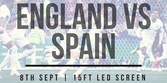 ENGLAND VS SPAIN | Live on a 15ft LED Screen