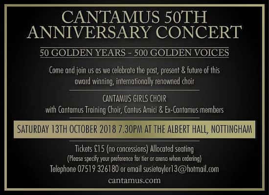 Cantamus 50th Anniversary Weekend