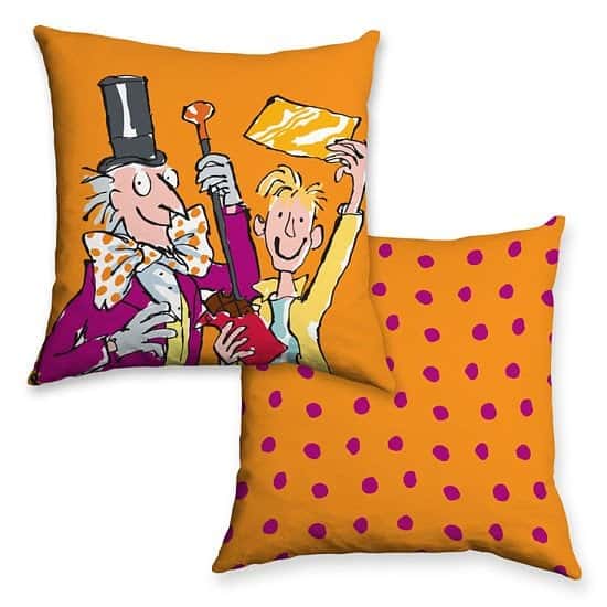 Roald Dahl Day - Charlie and the Chocolate Factory Winner Cushion - £27.99