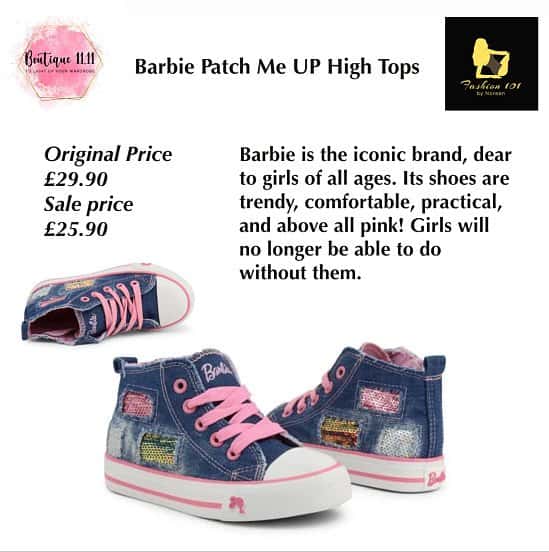 Barbie Patch-Me UP Girls -High Tops! Save now!