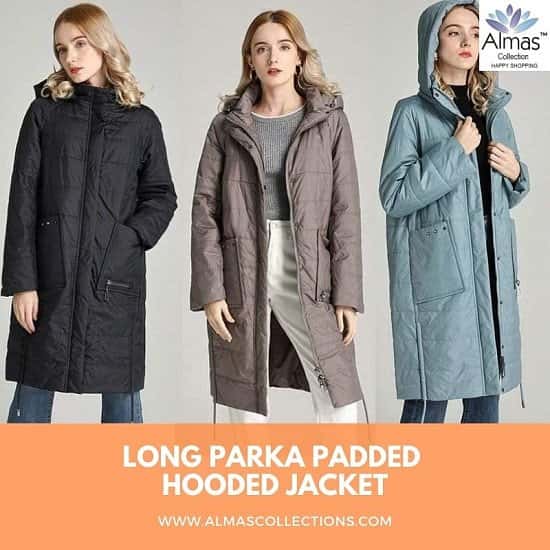 Long Parka Padded Hooded Jacket
