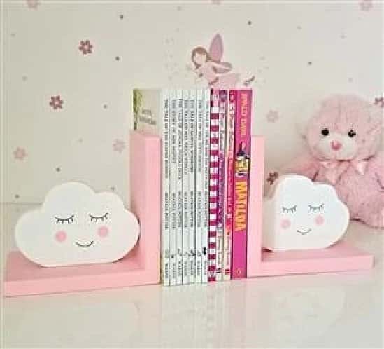 Pink Cloud Bookends