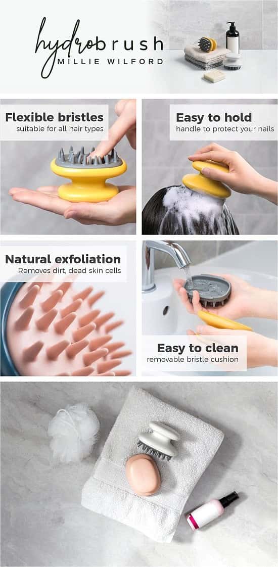 NEW! hydrobrush | Premium shampoo brush and scalp massager