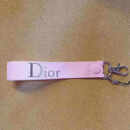 Ladies Dior Wriststrap Lanyard Keyfob Keyring