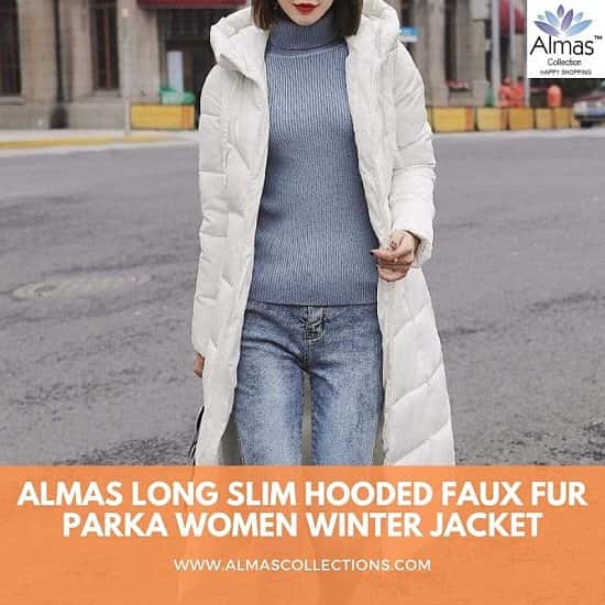 Winter Hood Stand Collar Long Parka Coat
