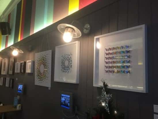 Last minute presents for sale at Sobar! Amazing works of art from local artist Sarah Turner from £12