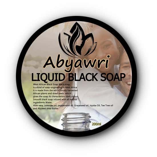 Abyawri Liquid Black Soap 200ml