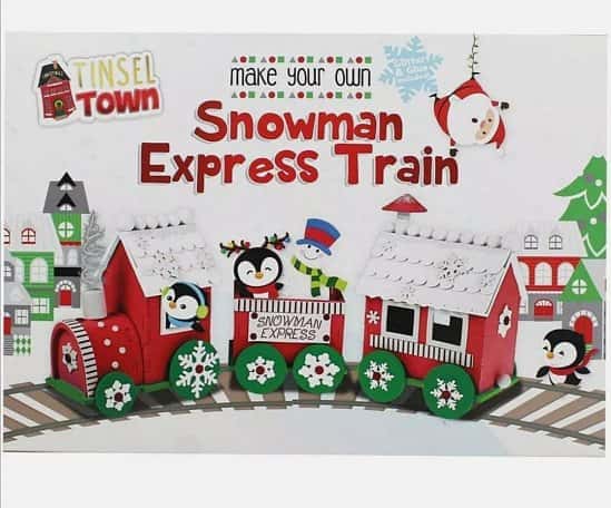 Make Your Own Snowman Express Train Childrens Christmas Gift Craft Kit
