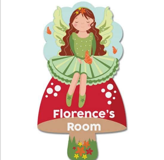Personalised Fairy Bedroom Door Plaque