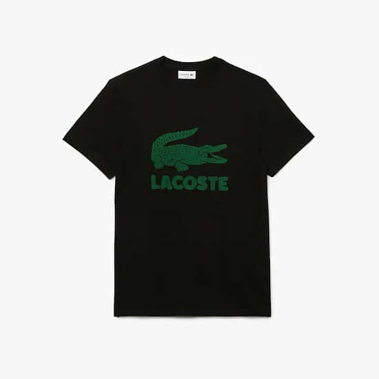 40% OFF - Men's Printed Lacoste Logo Cotton T-shirt!
