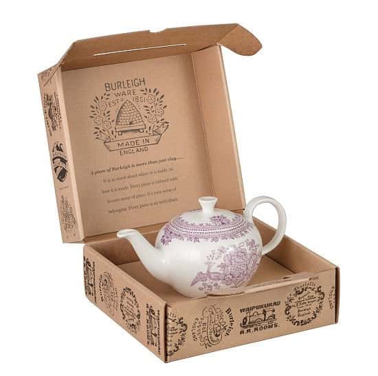 Plum Asiatic Pheasants Teapot Gift Set - £66.00!