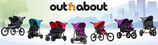 Check out the full Out'n'about range with us! From strollers, carrycots and nippers - we have it all