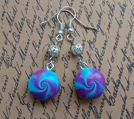 Handmade Swirl Earrings