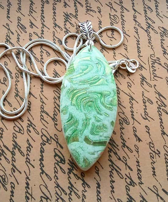 New store listing... Crackle effect pendant