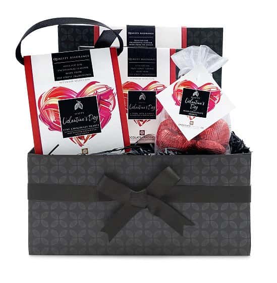 NEW - Valentine's Day Chocolate and Hearts Mini Hamper: £23.60!