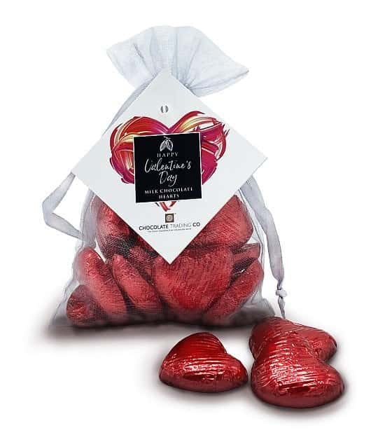 NEW - Valentine's Red Chocolate Hearts Gift Bag: £4.95!