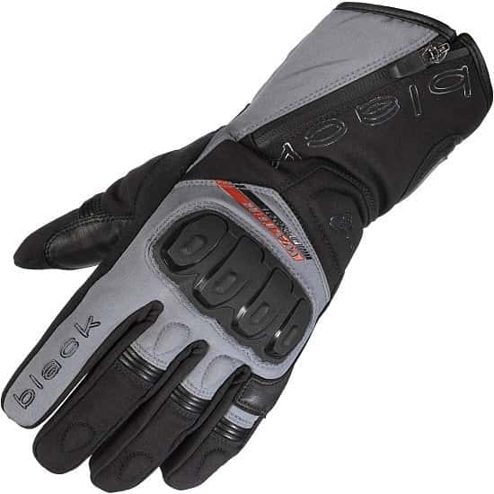 SAVE - Black Voyage Waterproof Leather Motorcycle Gloves