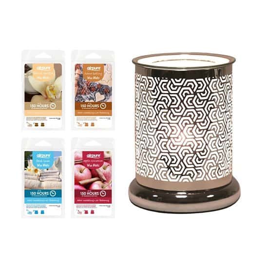 Hexagonal Cylinder - Wax Melt Burner Includes Pack of Wax Melts £29.99 Free Postage
