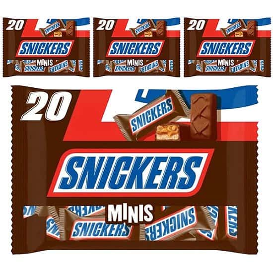 80 X SNICKERS MINIS 18G CHOCOLATE BARS £12.99 Free Postage