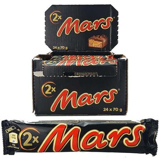 24 X MARS 70G DUO CHOCOLATE BARS £18.99 Free Postage