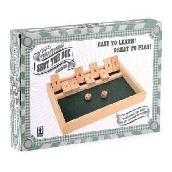 Shut The Box Educational Numeracy Skills Game 9 Numbers dice Game Free Postage