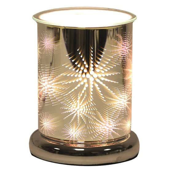 Firework - Cylinder) Oval 3D Lights Scented Aroma Wax Burner