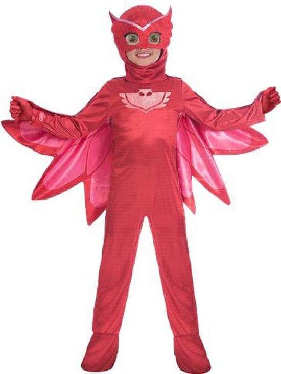 PJ Masks Owlette Deluxe - Child Costume 3.4Y