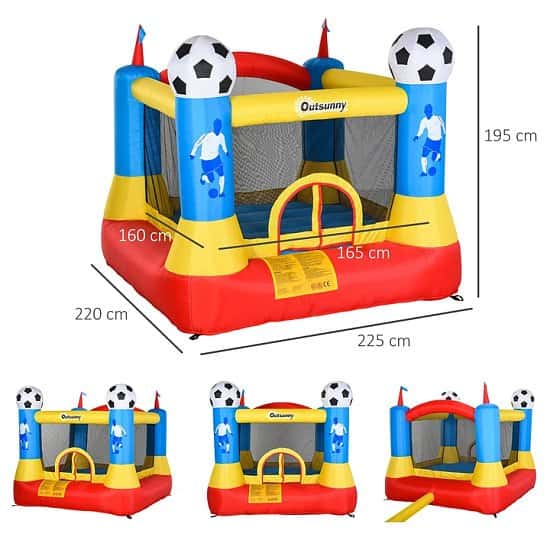 Kids Bouncy Castle House Inflatable Trampoline with Blower for Kids Age 3-12 Free Postage
