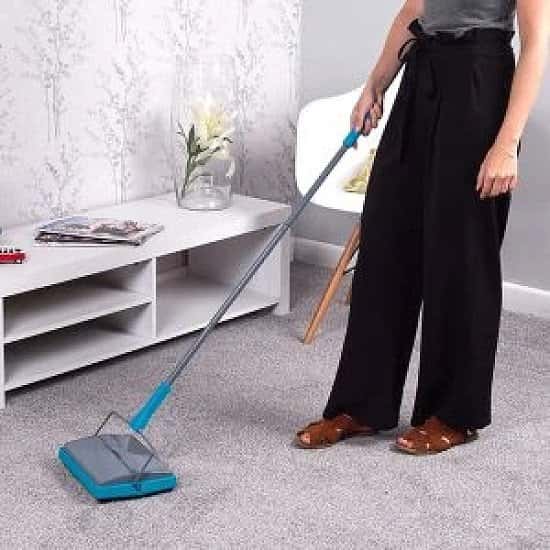 Beldray Manual Cordless Rug Carpet & Floor Sweeper with Brush & Comb £24.99 Free Postage