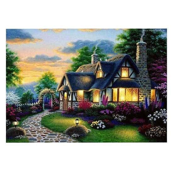 Forest House 5D Diamond Painting Embroidery Art Craft Cross Stitch Kit Home Decor