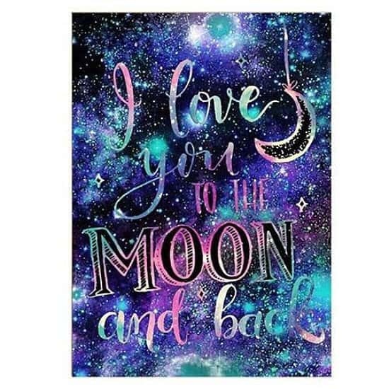DIY 5D Diamond Painting Galaxy Love Letter Abstract Embroidery Kit